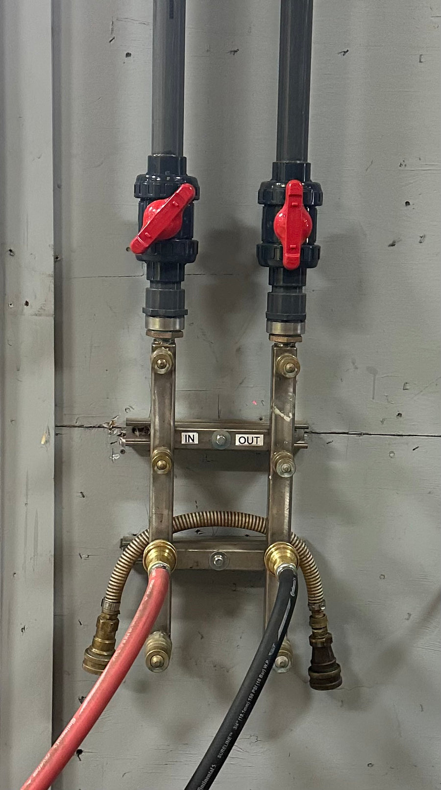Glycol Stainless Wall Manifold