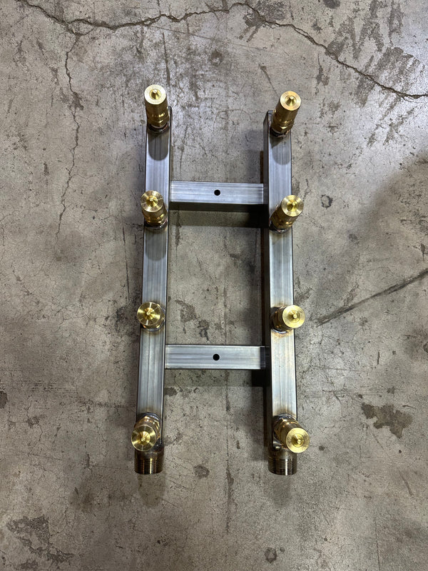 Glycol Stainless Wall Manifold