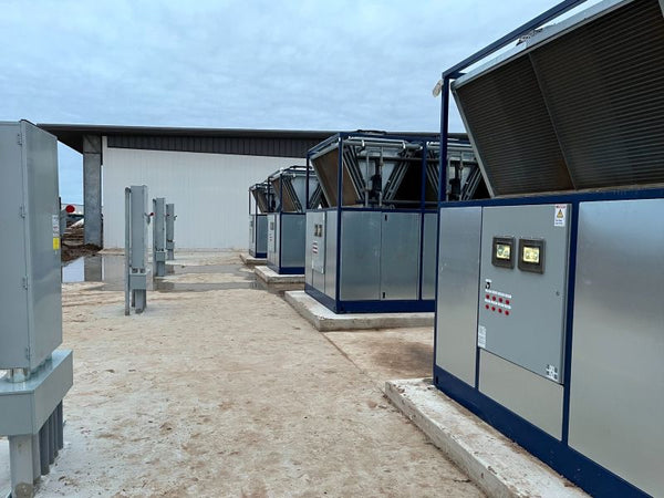 Chillers scaled for a multi-line production facility